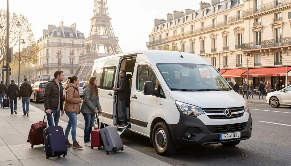 Getting a Shared shuttle in Paris