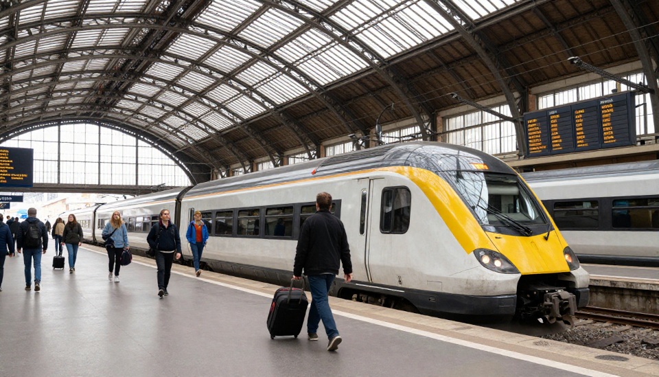 Train at Paris Railway station