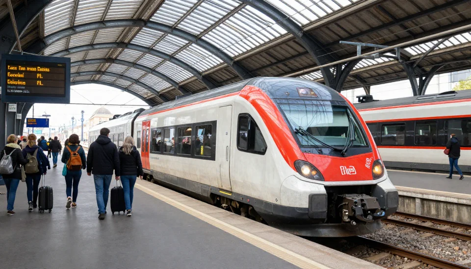 train at paris railway station
